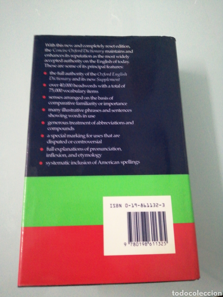 Diccionarios de segunda mano: THE CONCISE OXFORD DICTIONARY. SEVENTH EDITION. 1984. COMO NUEVO. - Foto 3