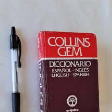 Diccionarios de segunda mano: DICCIONARIO ESPAÑOL-INGLES. INGLES-ESPAÑOL.- COLLINS GEM. DICCIONARIO DE PEQUEÑO TAMAÑO.