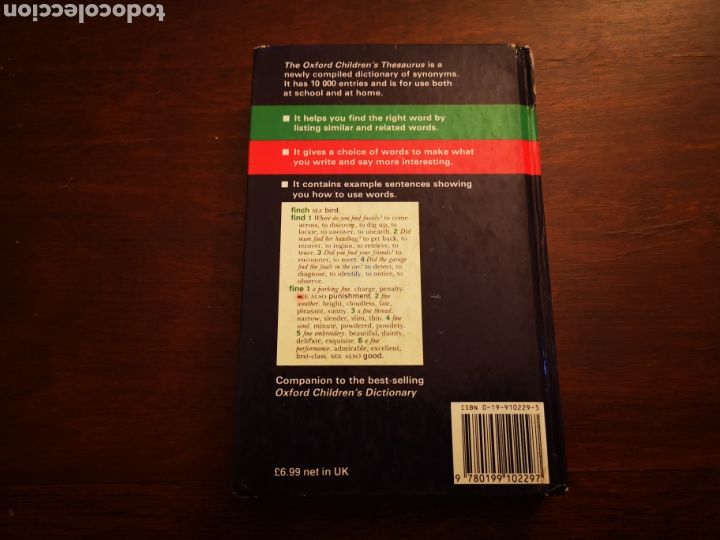 Diccionarios de segunda mano: The Oxford Childrens Thesaurus - Foto 2