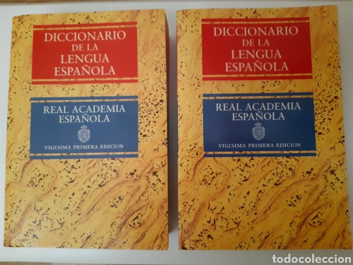 DICCIONARIO DE LENGUA ESPAÑOLA REAL ACADEMIA ESPAÑOLA VIGÉSIMA PRIMERA  EDICIÓN ESPASA 1992 DOS TOMOS