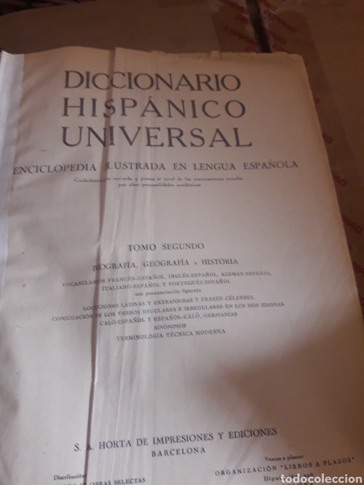Diccionarios de segunda mano: Antiguo diccionario, Hispano Universal - Foto 2