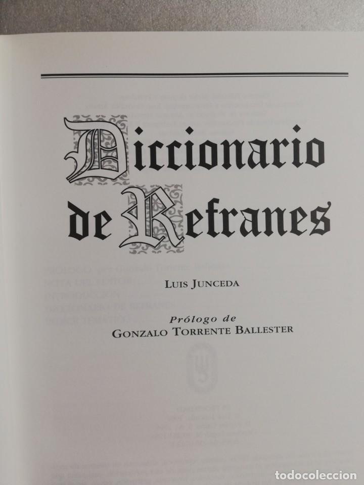 Diccionarios de segunda mano: DICCIONARIO DE REFRANES - LUIS JUNCEDA - Foto 2
