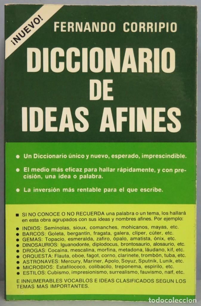 Diccionarios de segunda mano: 1983.- DICCIONARIO DE IDEAS AFINES. CORRIPIO - Foto 1