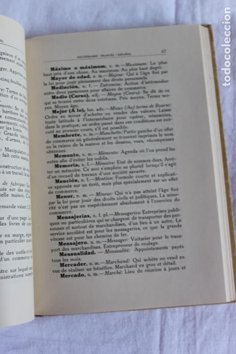 Diccionarios de segunda mano: DICCIONARIO ESPA&Ntilde;OL FRANCES - Foto 3