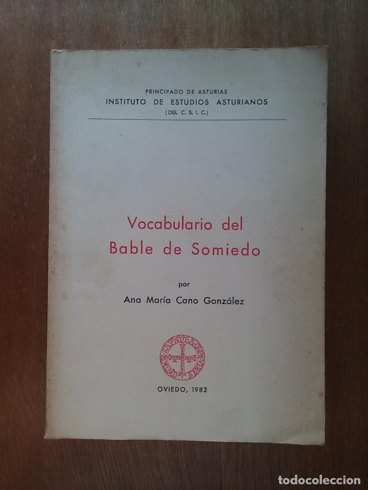 Libri di seconda mano: VOCABULARIO DEL BABLE DE SOMIEDO, ANA MARIA CANO GONZALEZ, INSTITUTO DE ESTUDIOS ASTURIANOS, 1982