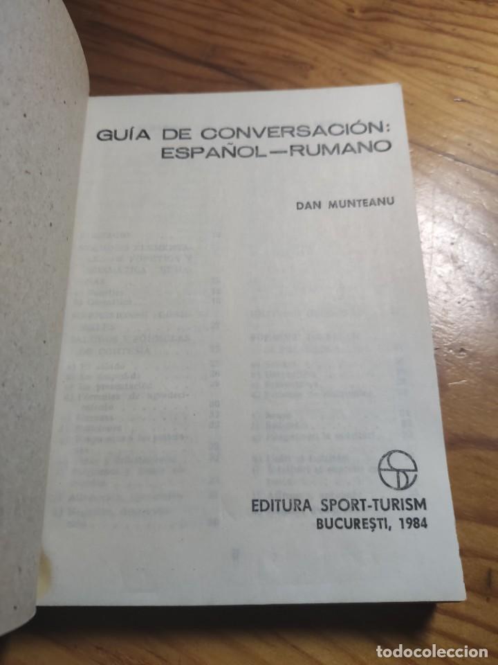 Diccionarios de segunda mano: Guia de conversaci&oacute;n espa&ntilde;ol-rumano. Dan Munteanu. - Foto 2