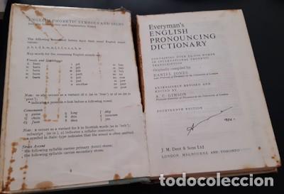 Diccionarios de segunda mano: ENGLISH PRONOUNCING DICTIONARY, D. JONES, 1984 - Foto 2