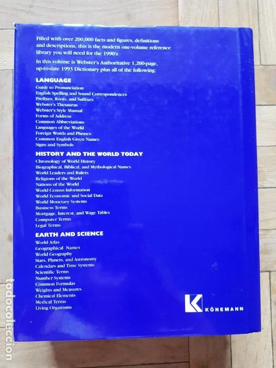 Diccionarios de segunda mano: Websters New Encyclopedic Dictionary. KONEMANN 1994 - Foto 5