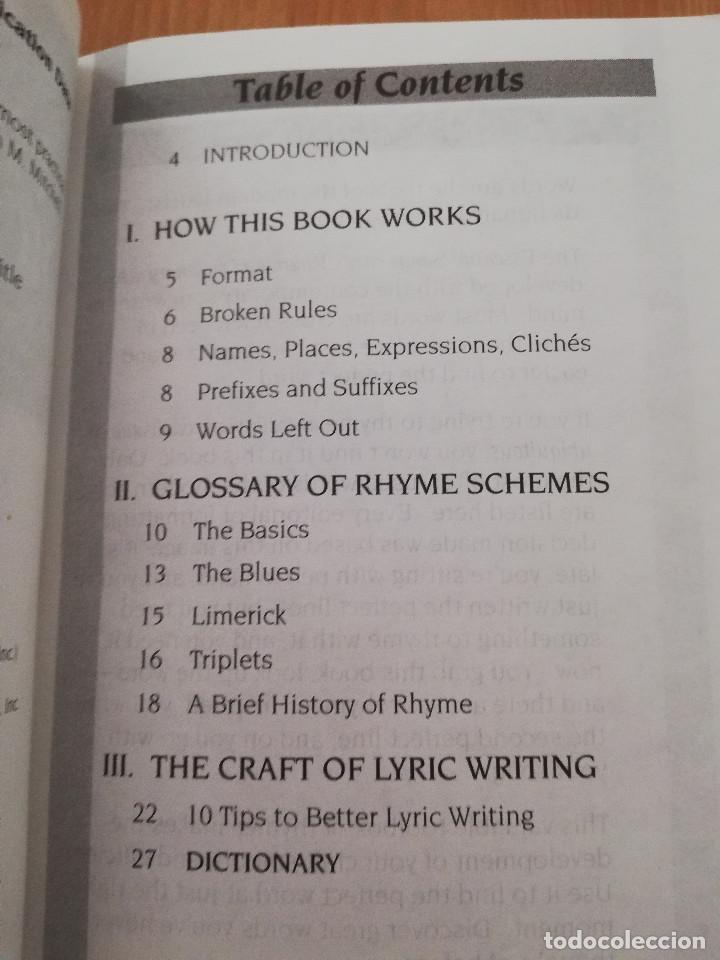 Diccionarios de segunda mano: RHYMING DICTIONARY (KEVIN M. MITCHELL) - Foto 3
