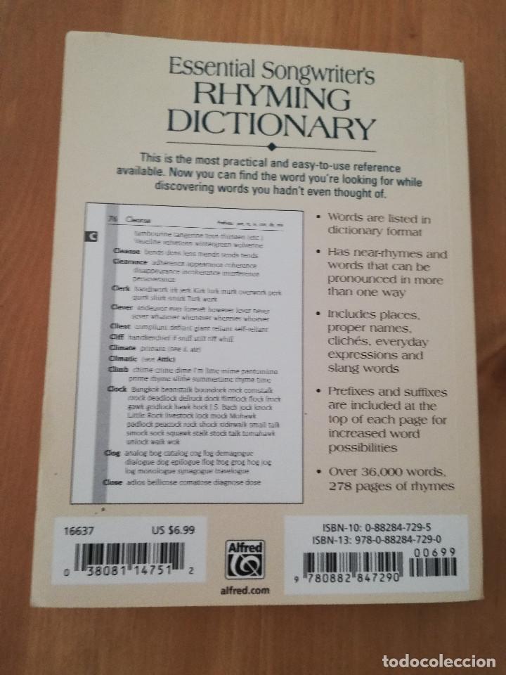 Diccionarios de segunda mano: RHYMING DICTIONARY (KEVIN M. MITCHELL) - Foto 4