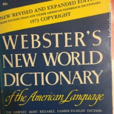 Diccionarios de segunda mano: WEBSTER'S NEW WORLD DICTIONARY OF THE AMERICAN LANGUAGE. Lote 218457290