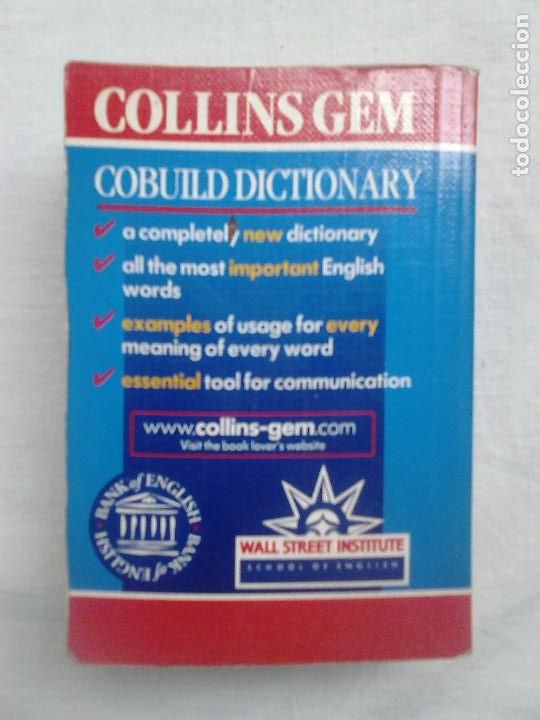 Diccionarios de segunda mano: Cobuild English Dictionary (HarperCollins, 2000) / DICCIONARIO INGL&Eacute;S - Foto 2