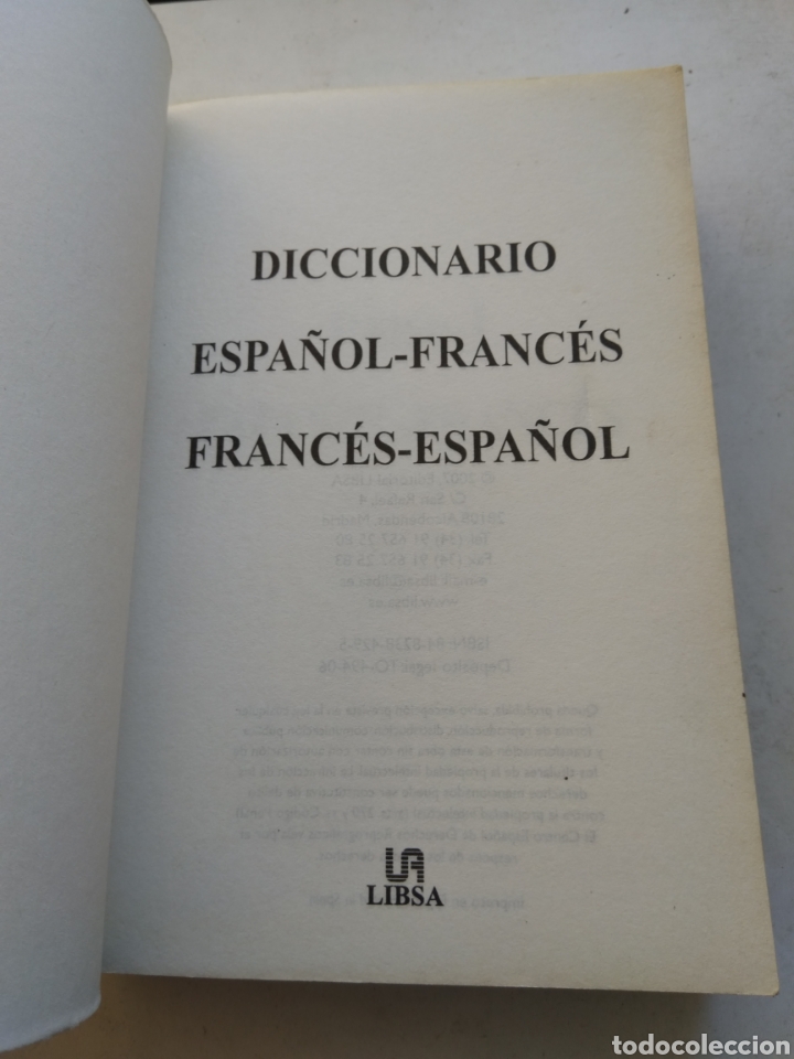 Diccionarios de segunda mano: DICCIONARIO ESPA&Ntilde;OL-FRANCES - Foto 2