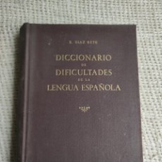Diccionarios de segunda mano: DICCIONARIO DE DIFICULTADES DE LA LENGUA ESPAÑOLA. / E. DIAZ RETG. -ED. A. G. MARTORELL. Lote 224360651