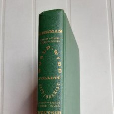 Diccionarios de segunda mano: FOLLETT WORLD-WIDE DICTIONARIES-GERMAN (GERMAN-ENGLISH--ENGLISH-GERMAN) 1961 