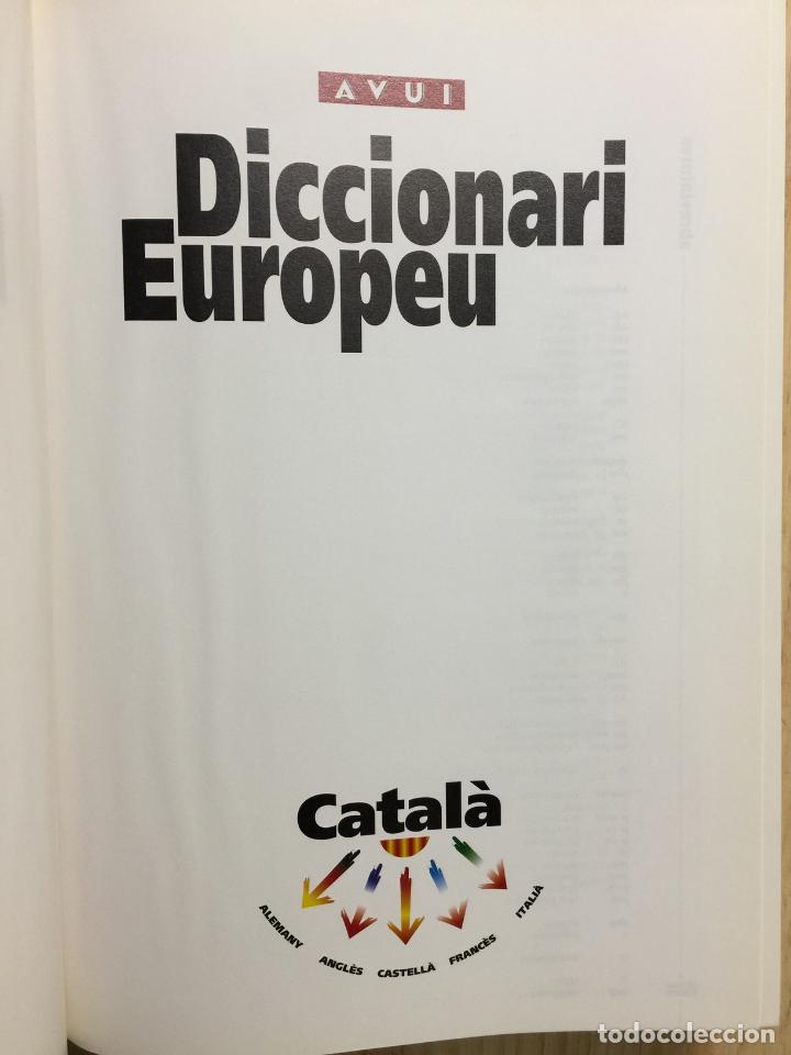 Diccionarios de segunda mano: Diccionari Europeu - Varios - Foto 4