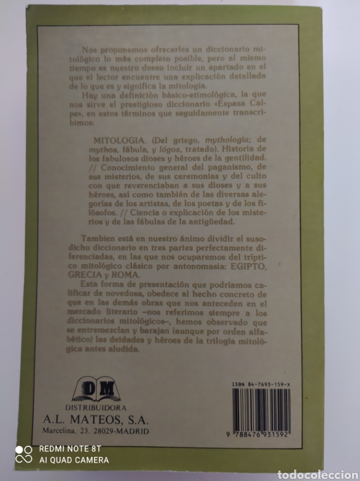 Diccionarios de segunda mano: Diccionario de mitolog&iacute;a - Foto 2