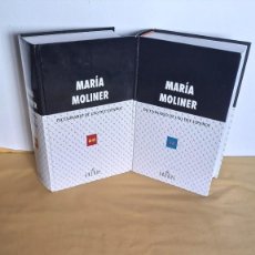 Diccionarios de segunda mano: MARIA MOLINER - DICCIONARIO DE USO DEL ESPAÑOL ( 2 TOMOS) - EDITORIAL GREDOS 2002. Lote 236085210