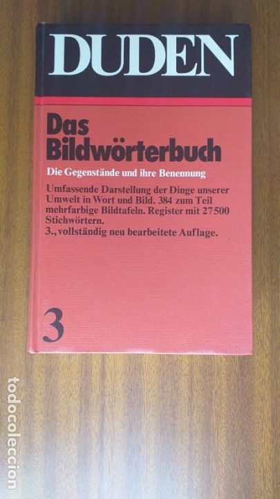 Diccionarios de segunda mano: Duden 3 &bull; Bildw&ouml;rterbuch der deutschen Sprache - Foto 1