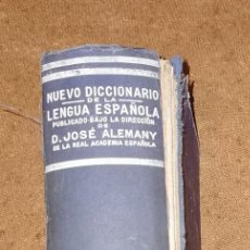 Livres d'occasion: NUEVO DICCIONARIO DE LA LENGUA ESPAÑOLA. 1957.JOSE ALEMANY BOLUFER EDITORIAL SOPENA. Lote 243921585