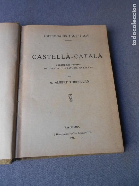 Diccionarios de segunda mano: DICCIONARI CASTELL&Aacute; - CATALA. - Foto 2