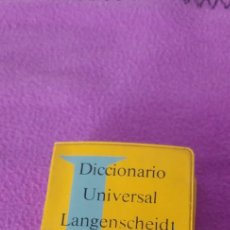 Diccionarios de segunda mano: DICCIONARIO UNIVERSAL LANGENSCHEIDT ,- INGLES ESPAÑOL, - ESPAÑOL INGLES, 1978