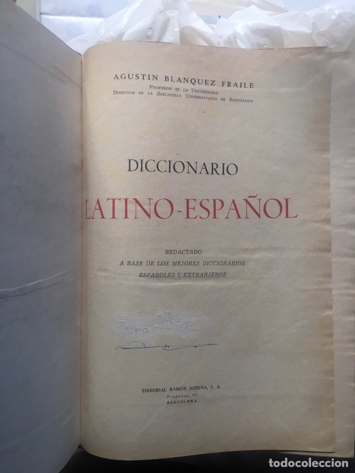 Diccionarios de segunda mano: Lat&iacute;no-Espa&ntilde;ol diccionario - Foto 3