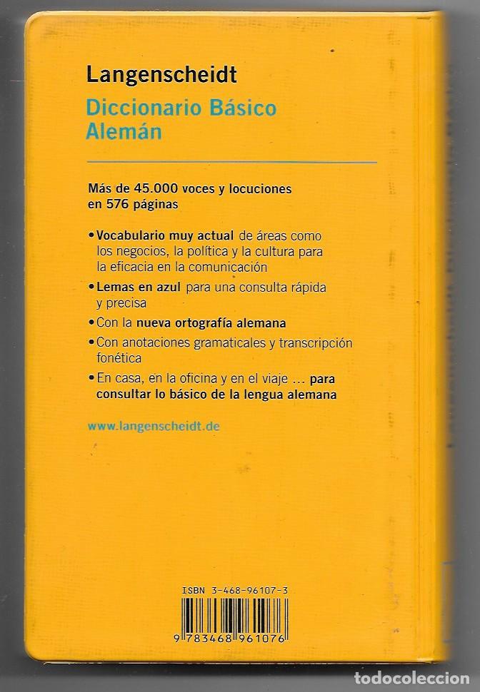 Diccionarios de segunda mano: Diccionario B&aacute;sico Alem&aacute;n Langenscheidt - Foto 2