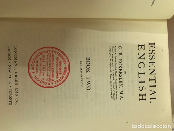 Diccionarios de segunda mano: Essential English CE Eckersley Ref C - Foto 2