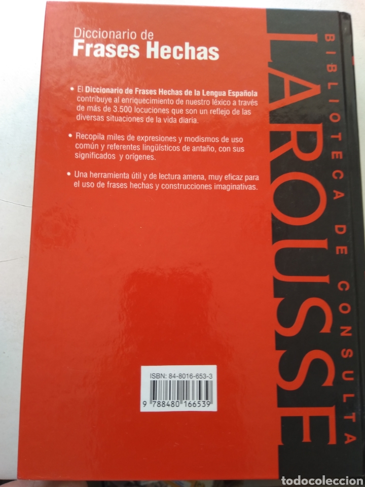 Diccionarios de segunda mano: DICCIONARIO DE FRASES HECHAS/LAROUSSE - Foto 3