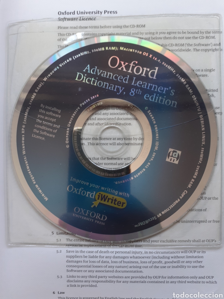 Diccionarios de segunda mano: Oxford Advanced Learner&rsquo;s Dictionary (incluye CD-ROM) 8&ordf; ed., 2010 - Foto 3