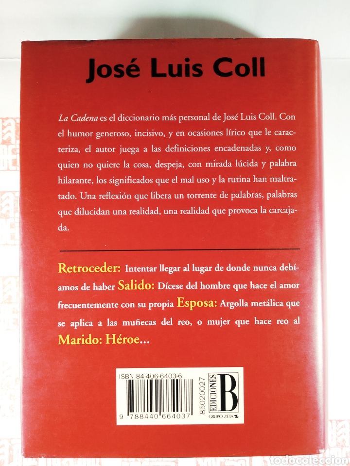 Diccionarios de segunda mano: La Cadena. Jos&eacute; Luis Coll - Foto 2