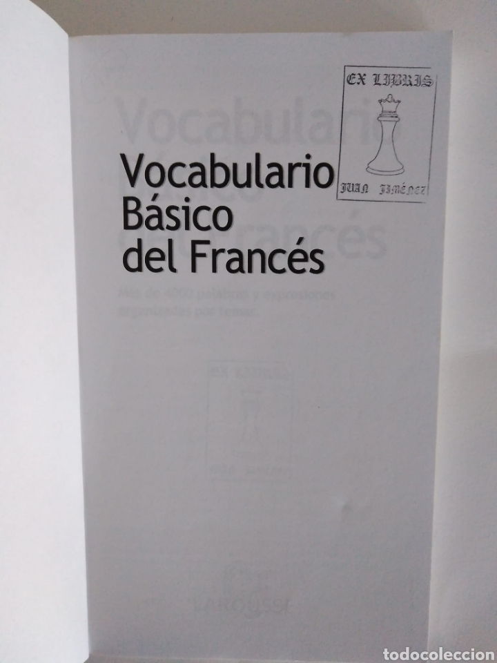 Diccionarios de segunda mano: Vocabulario b&aacute;sico del franc&eacute;s. Larousse - Foto 3