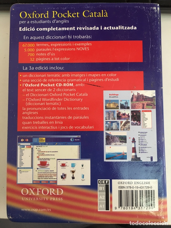 Diccionarios de segunda mano: OXFORD POCKET CATALA - ANGL&Egrave;S CATALA - Foto 2