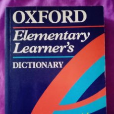 Diccionarios de segunda mano: 1994 OXFORD ELEMENTARY LEARNER 'S DICTIONARY OXFORD UNIVERSITY PRESS 428 PAG