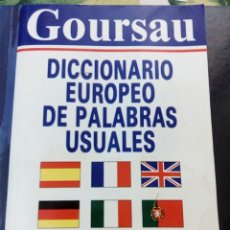 Diccionarios de segunda mano: DICCIONARIO EUROPEO DE PALABRAS USUALES