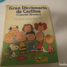 Diccionarios de segunda mano: GRAN DICCIONARIO DE CARLITOS (CHARLIE BROWN) 1984.ESPAÑOL - INGLES