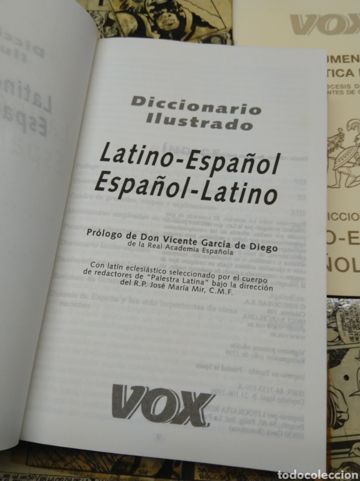 Diccionarios de segunda mano: Diccionario Vox. Latín. Latino. Español. Resumen gramatica - Foto 3 - 295952943