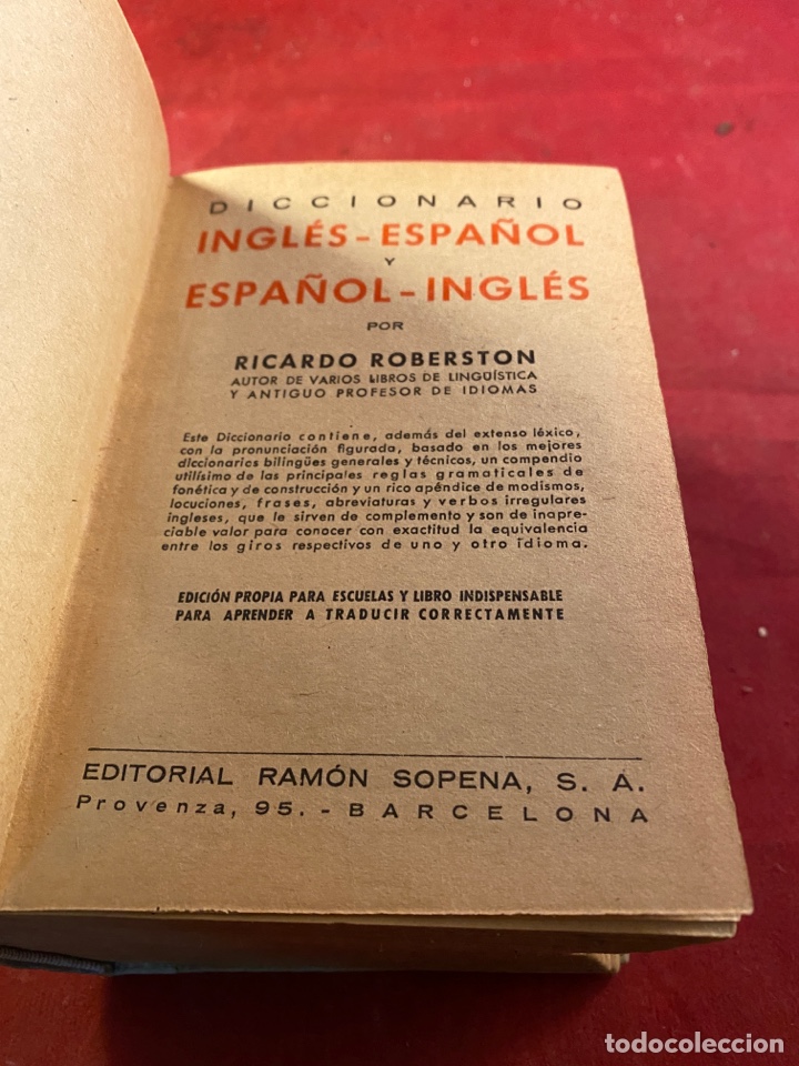 Diccionarios de segunda mano: DICCIONARIO INGL&Eacute;S- ESPA&Ntilde;OL - Foto 4