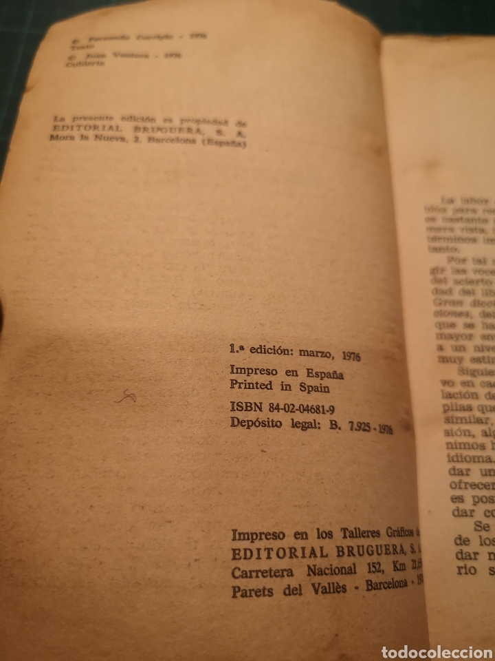 Diccionarios de segunda mano: Diccionario Sin&oacute;nimos Bruguera - Foto 5
