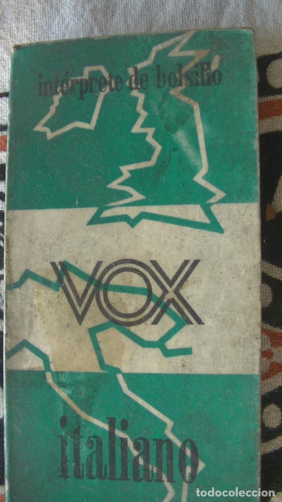 Diccionarios de segunda mano: INTERPRETE DE BOLSILLO: ITALIANO. VOX 1971 - Foto 1