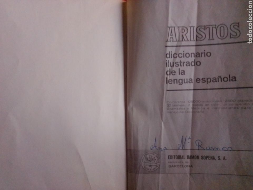 Diccionarios de segunda mano: Diccionario Aristos 1969 - Foto 3
