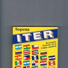 Diccionarios de segunda mano: SOPENA ITER DICCIONARIO ILUSTRADO DE LA LENGUA ESPAÑOLA 2001 **-. Lote 329925773