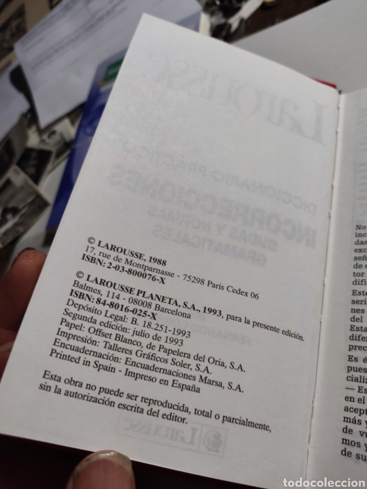 Diccionarios de segunda mano: Libro Larousse diccionario pr&aacute;ctico - Foto 2