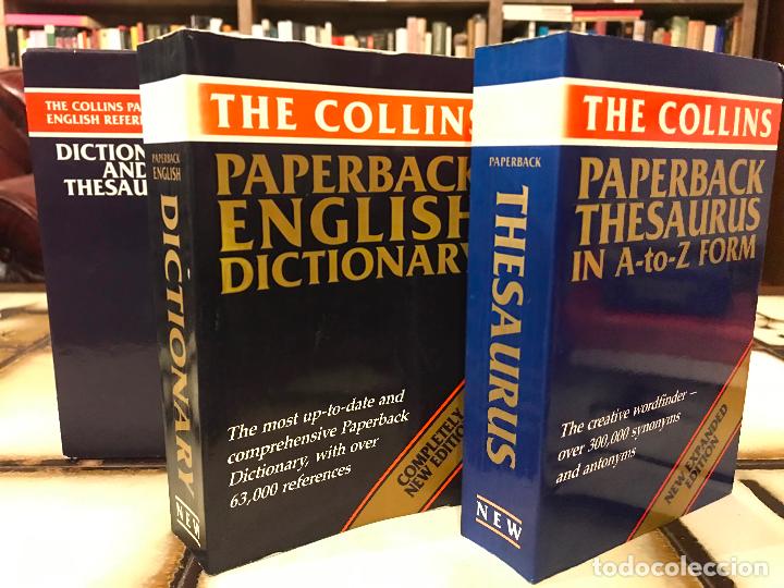 Diccionarios de segunda mano: The Collins Paperback. English reference set. Dictionary / The Saurus. - Foto 2