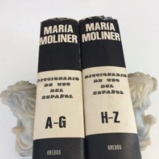 Diccionarios de segunda mano: DICCIONARIO MARIA MOLINER EDITORIAL GREDOS 1988. Lote 346443308