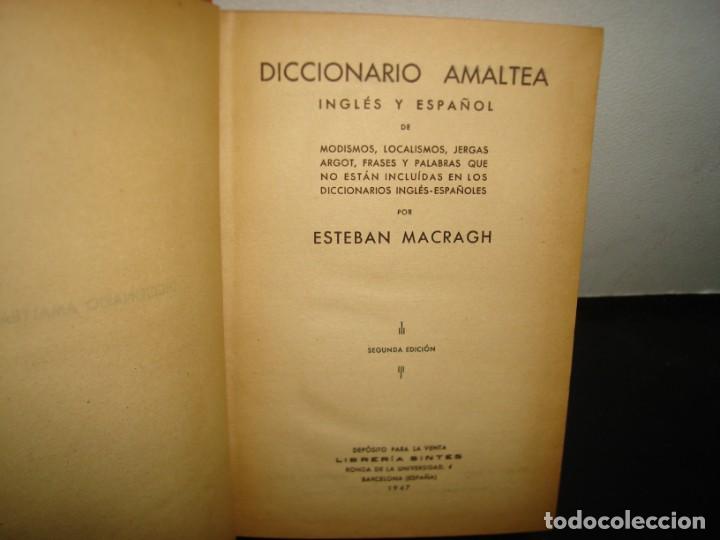 Diccionarios de segunda mano: 19- ANTIGUO DICCIONARIO ALMATEA INGL&Eacute;S-ESPA&Ntilde;OL - 1947 - Foto 3