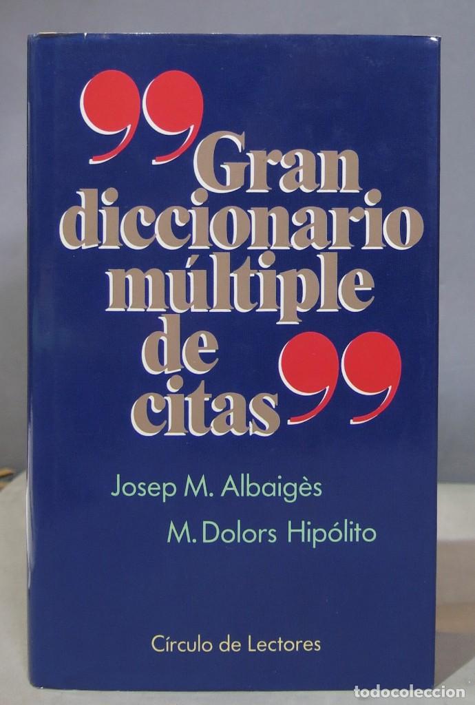 Diccionarios de segunda mano: GRAN DICCIONARIO MULTIPLE DE CITAS - Foto 1