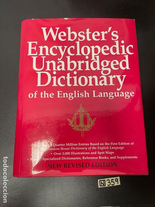 Diccionarios de segunda mano: Webster&rsquo;s Encyclopedic Unabridged dictionary - Foto 1