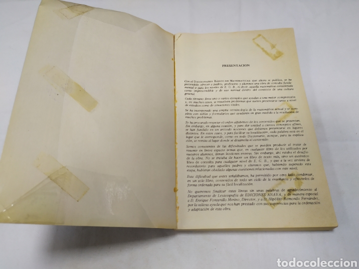 Diccionarios de segunda mano: Dicc b&aacute;sico de matem&aacute;ticas de Anaya - Foto 4